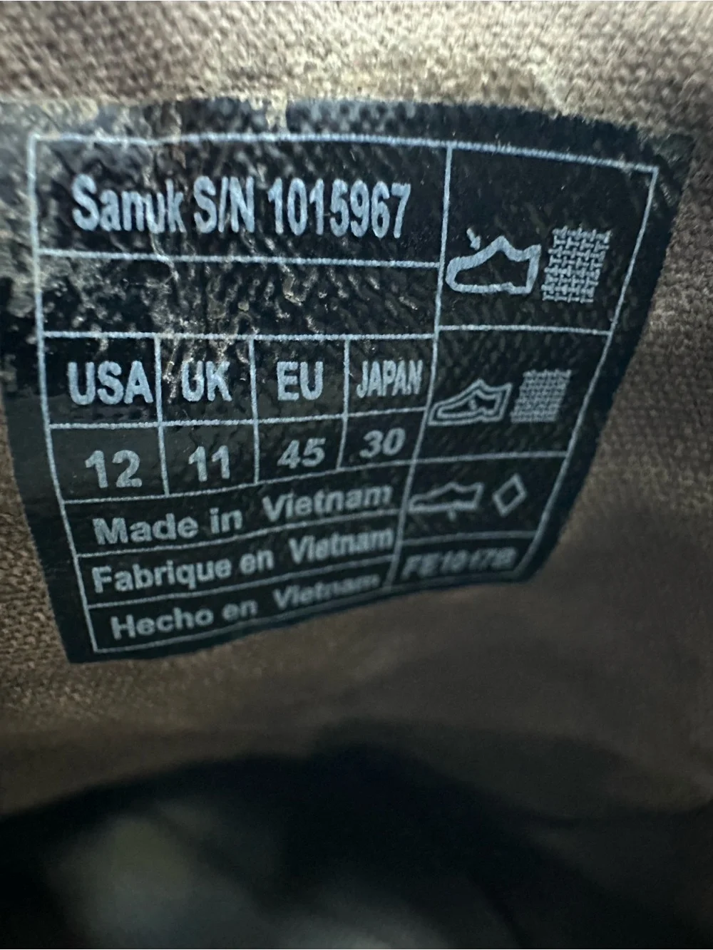 Sanuk Nu-Nami men's canvas shoes brown Size 12